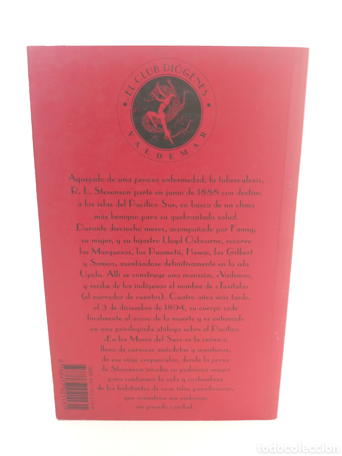 Libros de segunda mano: En los mares del Sur. Robert Louis Stevenson. Valdemar, Diogenes, 1994. - Foto 3
