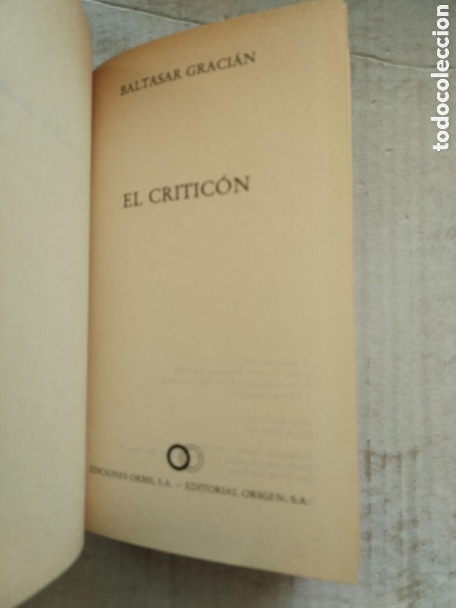 Libros de segunda mano: EL CRITICON/BALTASAR GRACIAN - Foto 2