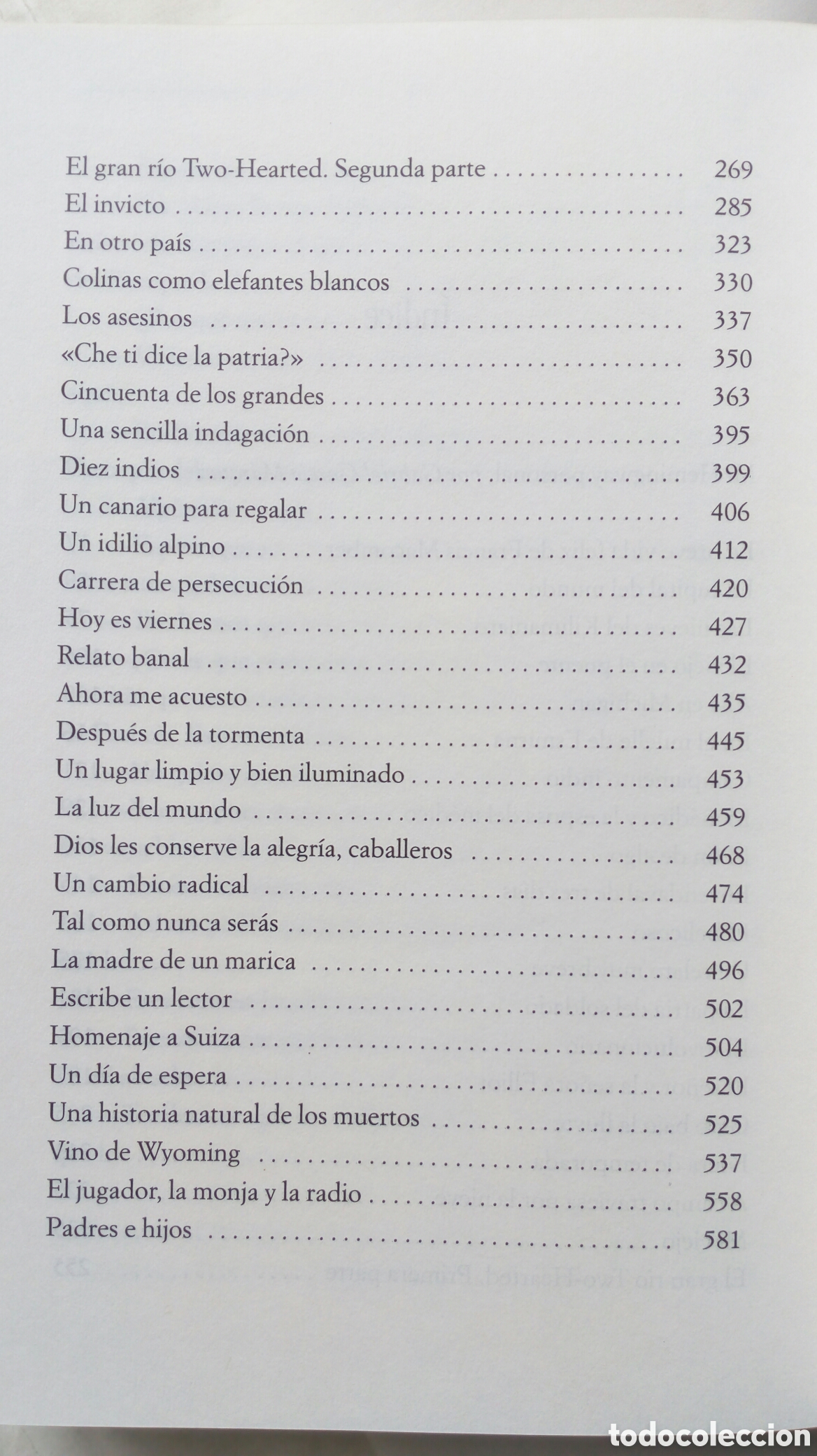 Libros de segunda mano: Cuentos. Ernest Hemingway. - Foto 5