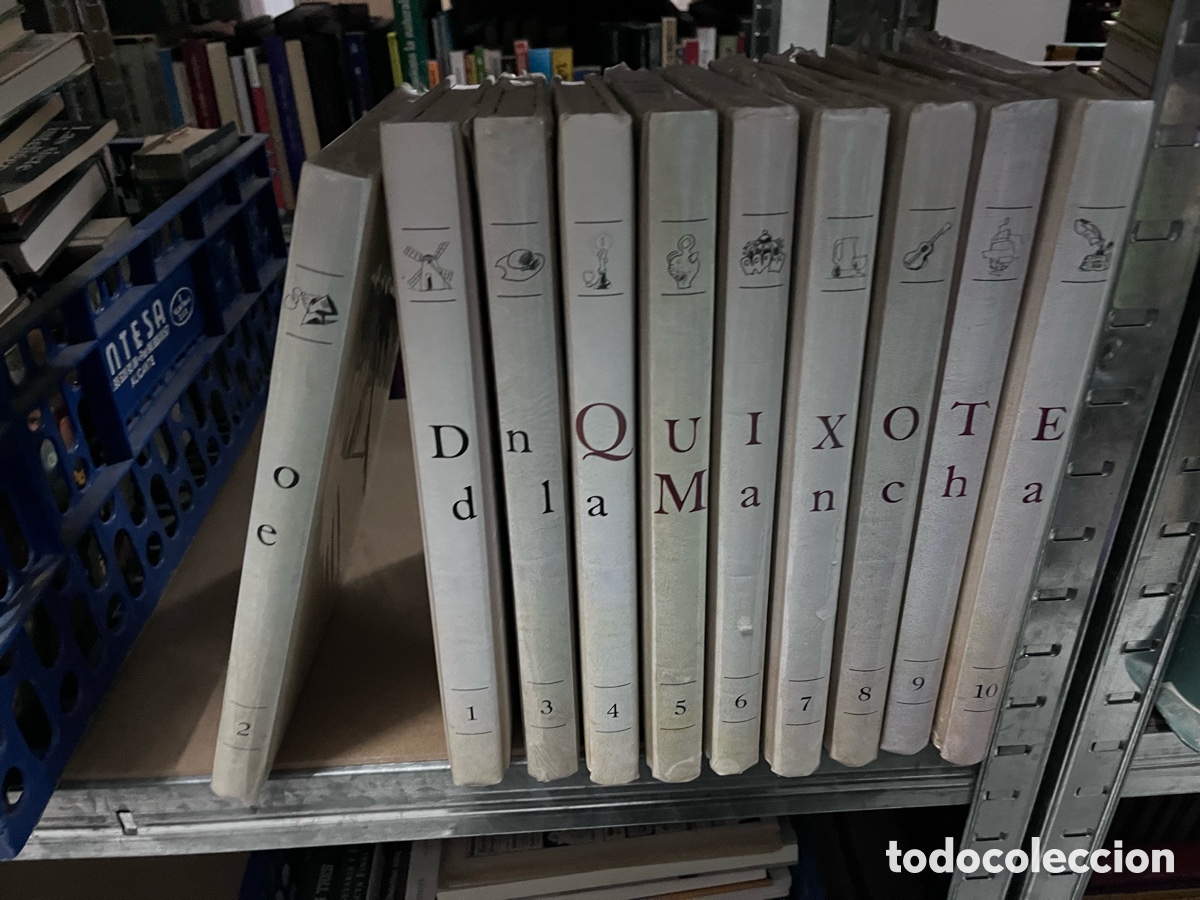 Libros de segunda mano: DON QUIJOTE DE LA MANCHA. ILUSTRADO POR ANTONIO MINGOTE. MIGUEL DE CERVANTES. 10 TOMOS OBRA COMPLETA
