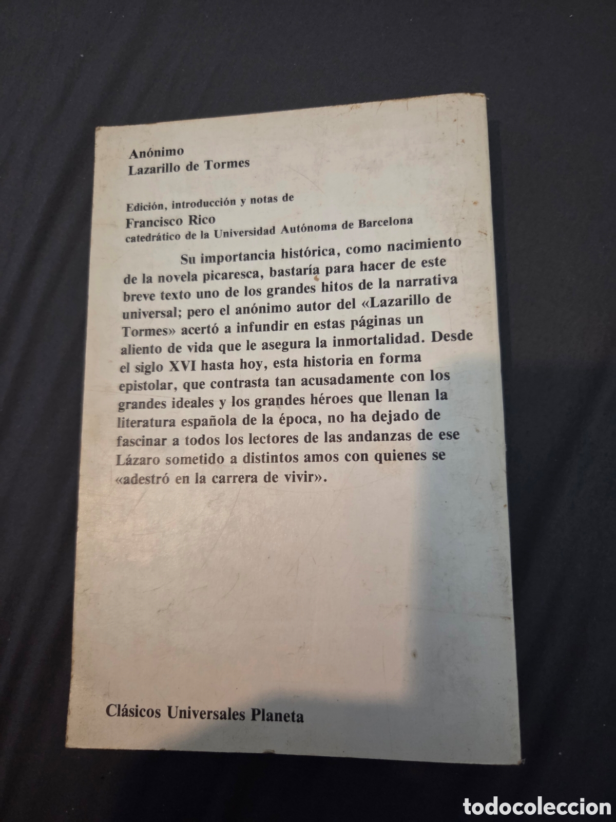 Libros de segunda mano: Lazarillo de Tormes. - Foto 2