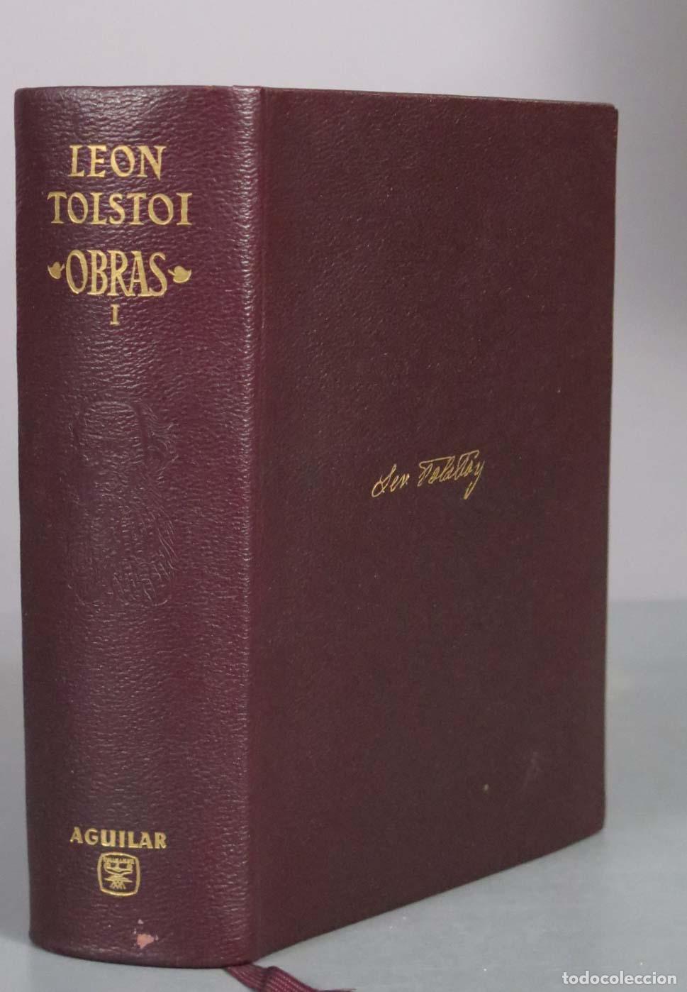 Libros de segunda mano: Obras - Le&oacute;n Tolst&oacute;i - Aguilar 1965