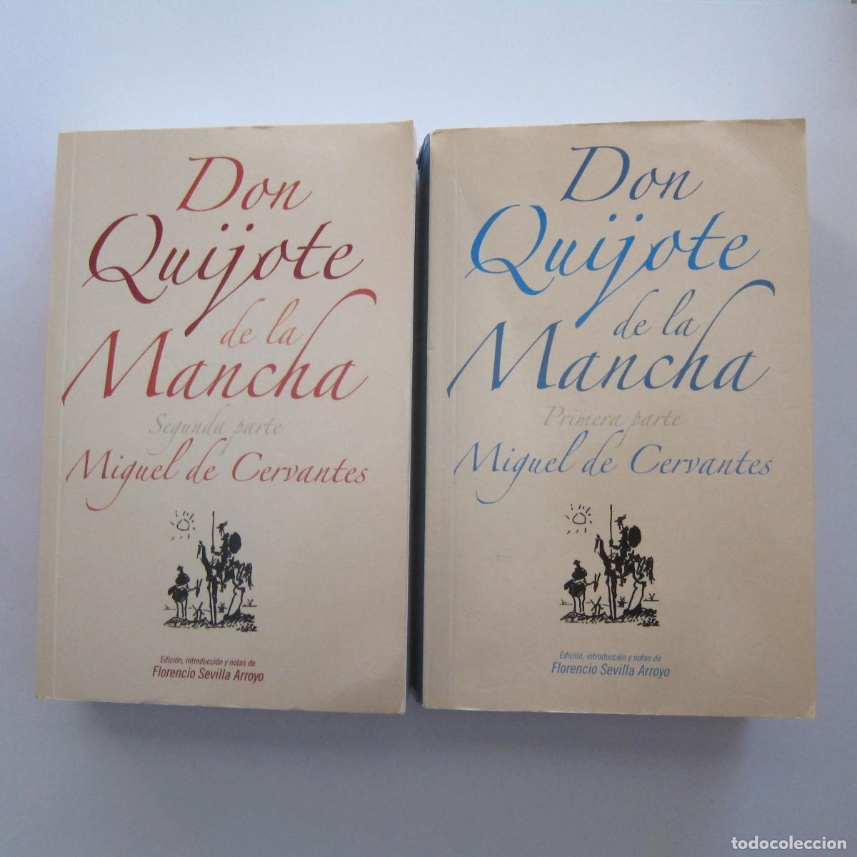 Libros de segunda mano: DON QUIJOTE DE LA MANCHA I Y II - MIGUEL DE CERVANTES (FLORENCIO SEVILLA ARROYO) 2 UD. NOVELA