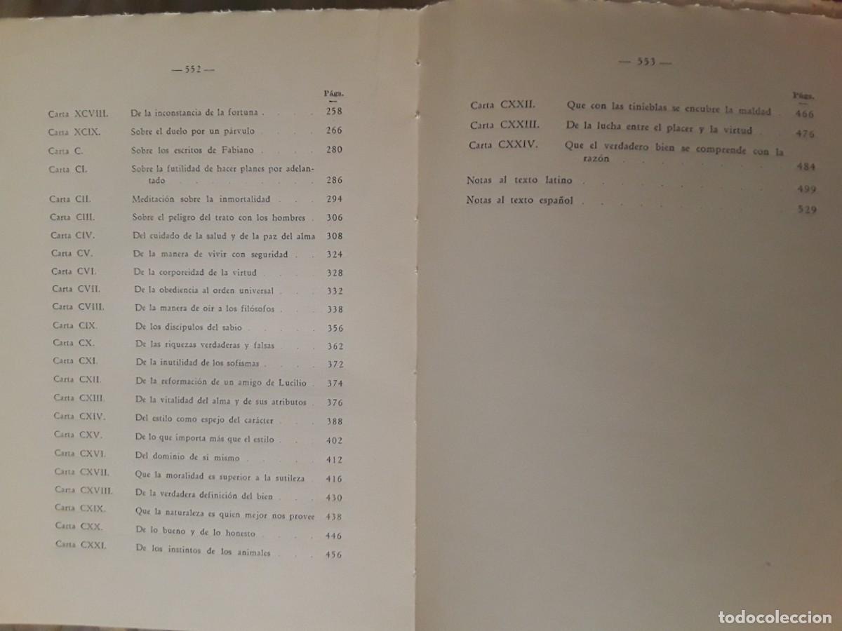 Libros de segunda mano: OBRAS COMPLETAS DE S&Eacute;NECA: CARTAS MORALES. TEXTOS BILING&Uuml;ES. - Foto 4