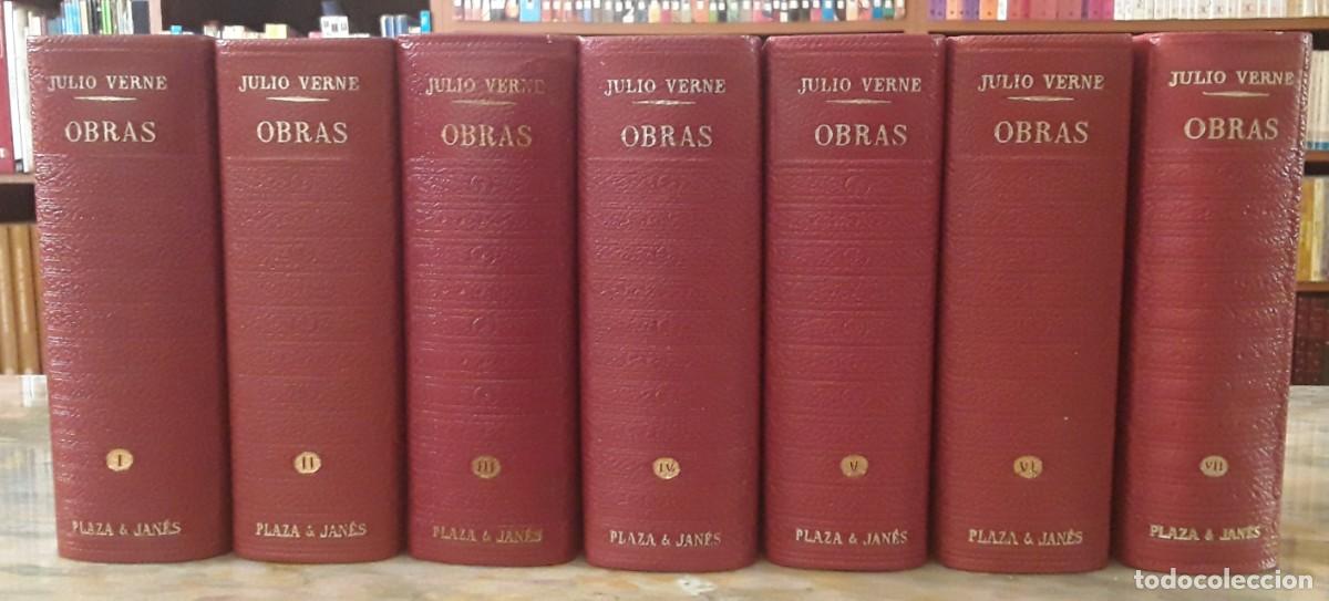 Libros de segunda mano: OBRAS DE JULIO VERNE. PLAZA Y JAN&Eacute;S. EN BUEN ESTADO.