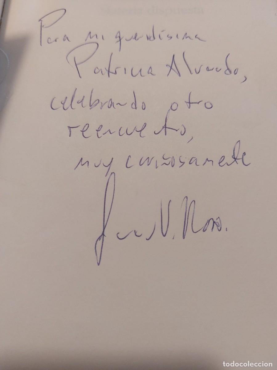 Libros de segunda mano: Libro Materia Dispuesta Juan Villoro firmado y decicado bien estado