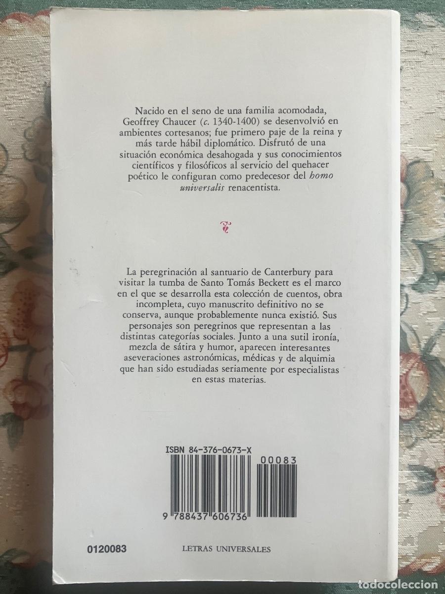Libros de segunda mano: Cuentos de Canterbury. Geoffrey Chaucer. C&aacute;tedra - Foto 2