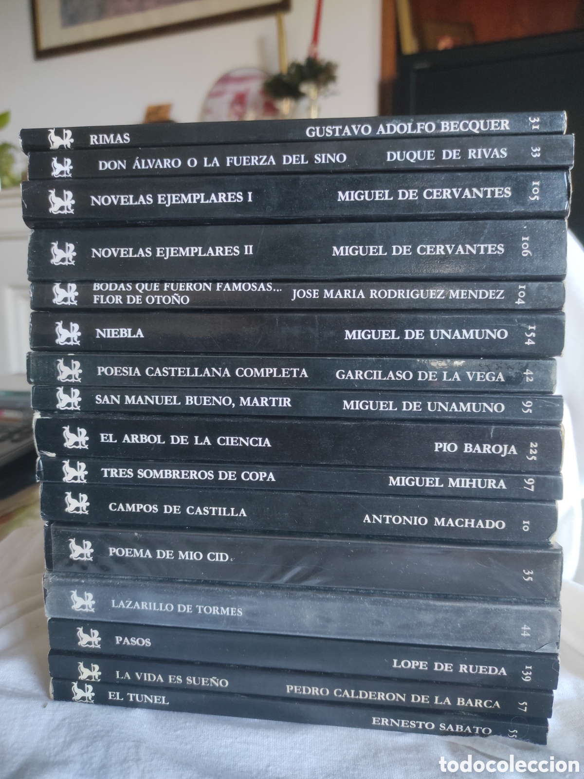 Libros de segunda mano: Lote de 16 Libros CATEDRA. Cervantes, Lope Rueda, Sabato, Unamuno, Becquer, Baroja, Garcilaso Vega..