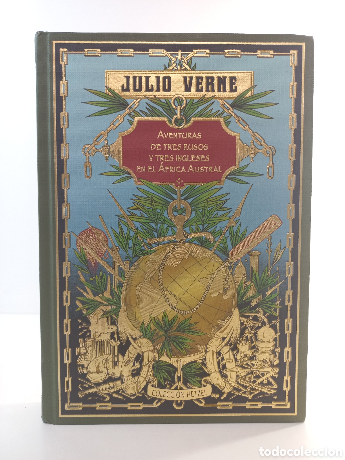 Libros de segunda mano: Aventuras de Tres Rusos y tres Ingleses en el &Aacute;frica Austral. Julio Verne. RBA Editores, Hetzel,