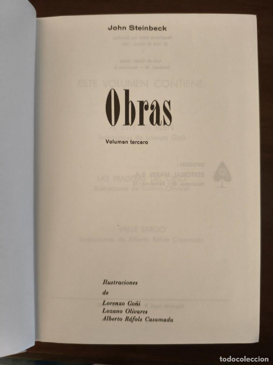 Libros de segunda mano: Obras - John Steinbeck - a estrenar - Foto 1
