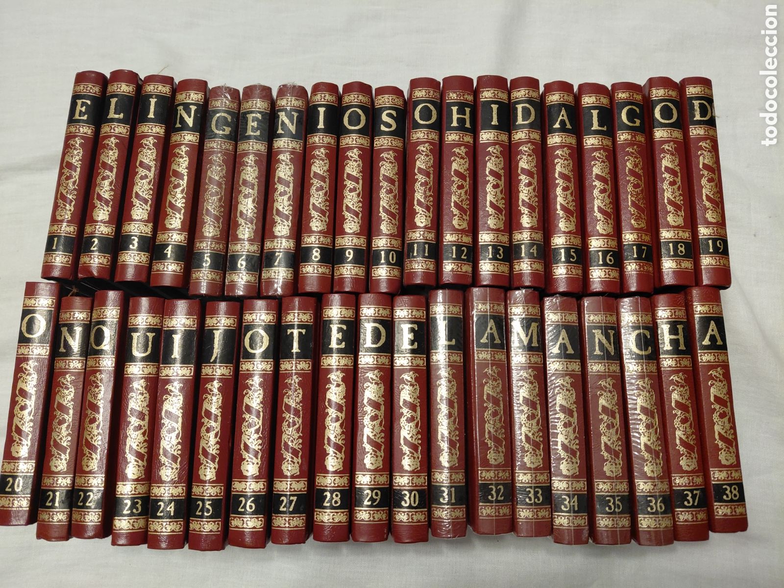 Libros de segunda mano: EL INGENIOSO HIDALGO DON QUIJOTE DE LA MANCHA.38 MINI TOMOS COMPLETA.LEER DESCRIPCION