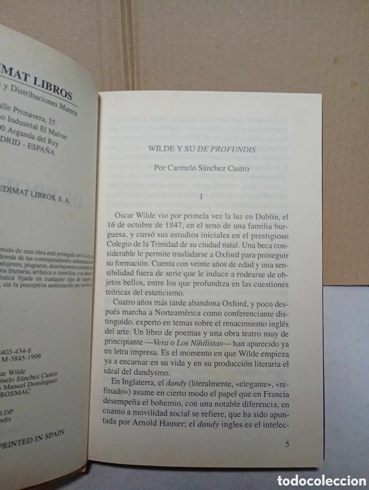 Libros de segunda mano: De Profundis - Oscar Wilde - Foto 4