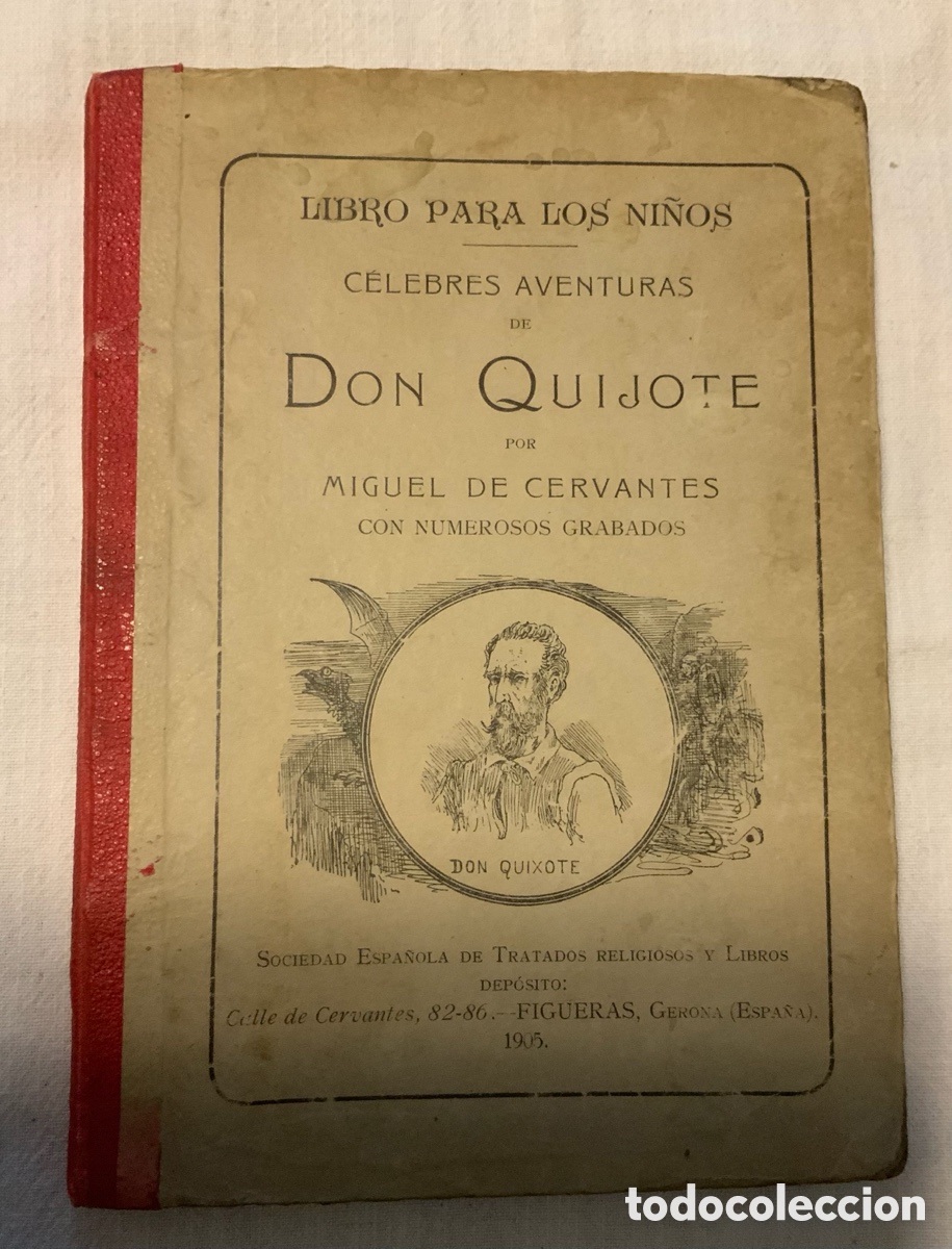 Libros de segunda mano: Don Quijote. Libro para ni&ntilde;os. Figueras 1905