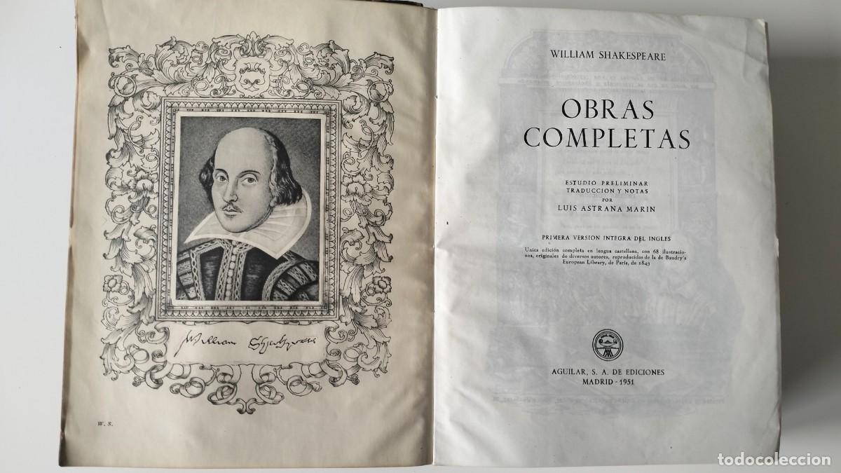 Livros em segunda m&atilde;o: WILLIAM SHAKESPEARE. OBRAS COMPLETAS. 1951