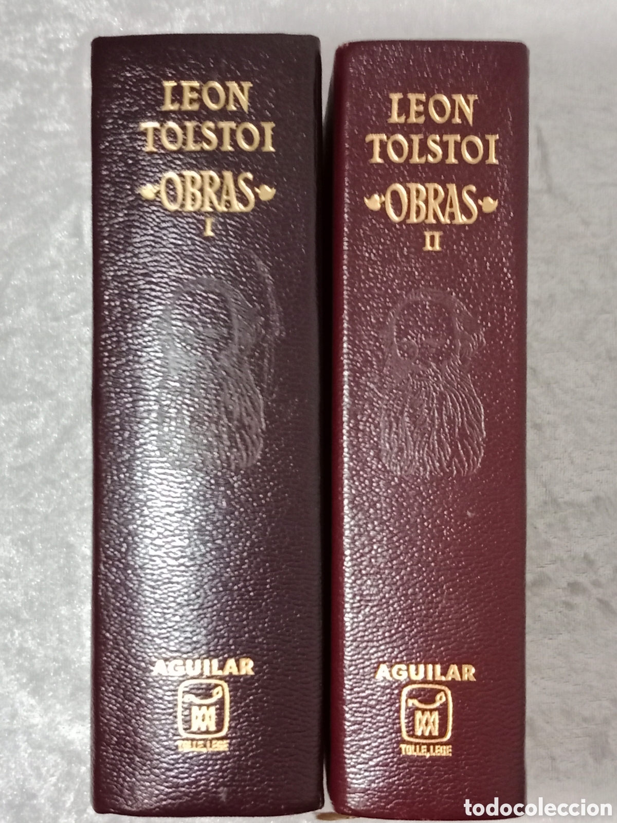 Libros de segunda mano: LE&Oacute;N TOLST&Oacute;I, OBRAS I+II , AGUILAR , BUEN ESTADO , VER FOTOS