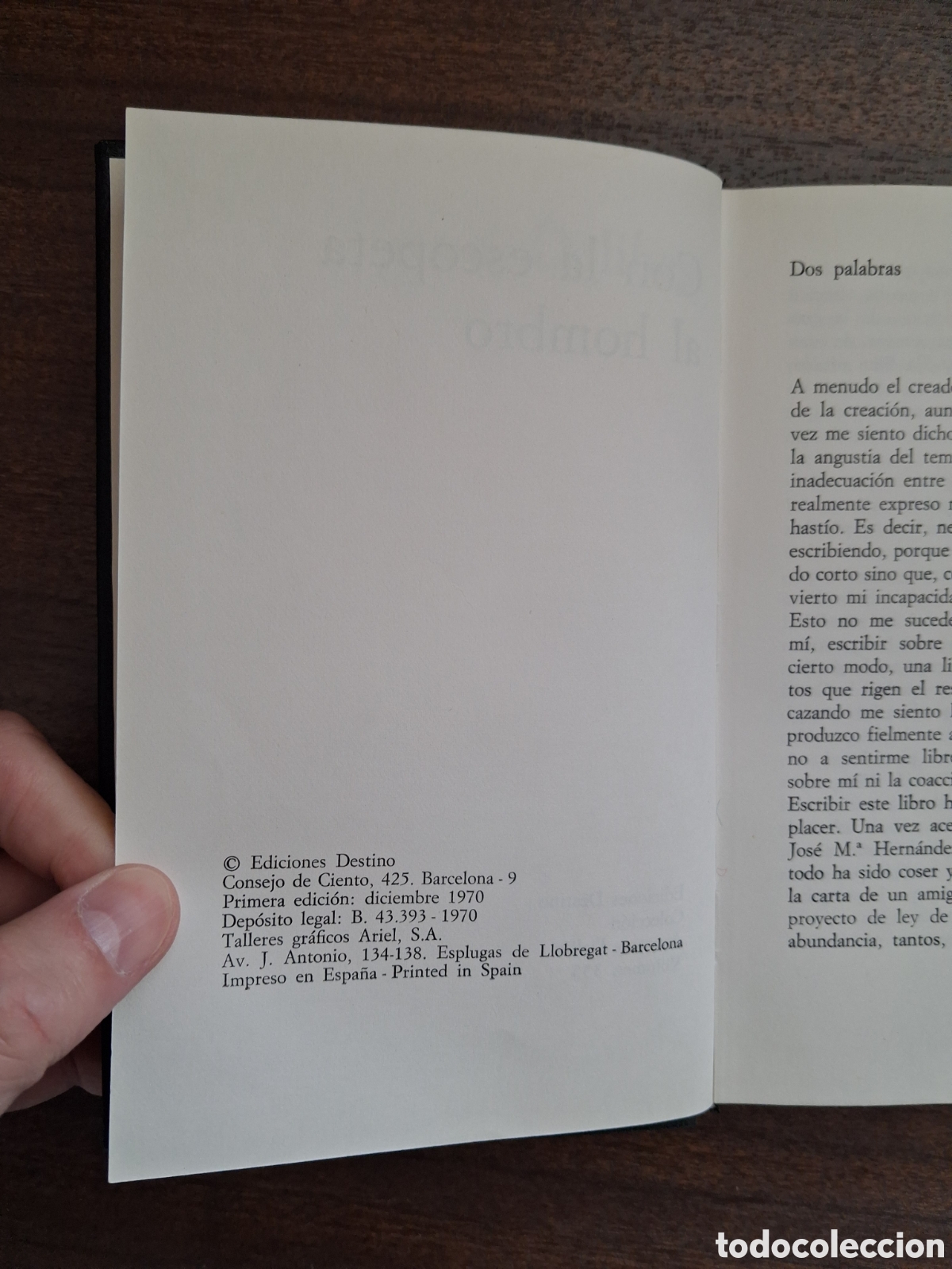 Libros de segunda mano: Con la escopeta al hombro, Miguel Delibes - Foto 3