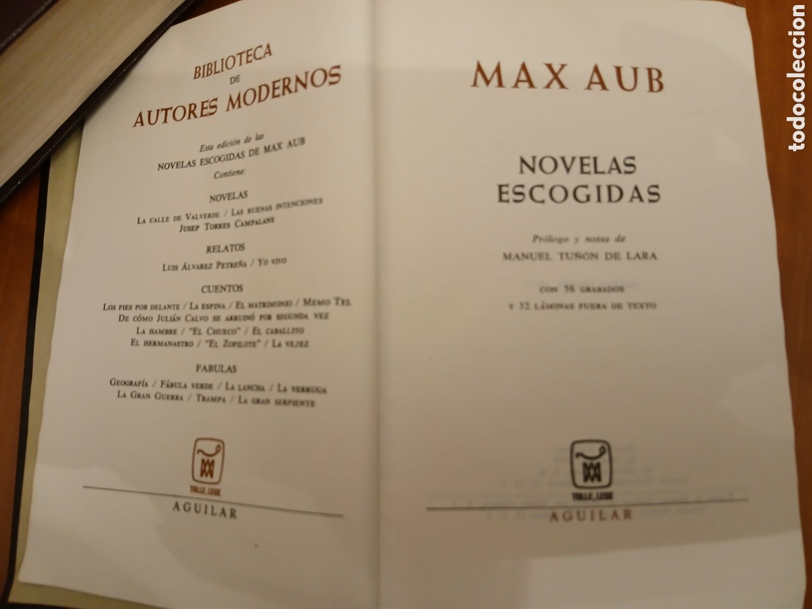 Libros de segunda mano: Novelas Escogidas. Max Aub. PRIMERA EDICI&Oacute;N. - Foto 5