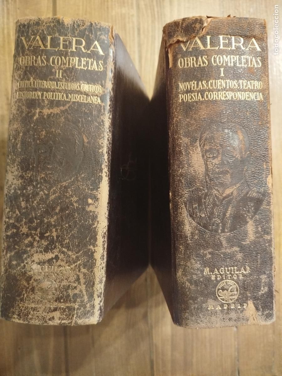 Libros de segunda mano: JUAN VARELA. OBRAS COMPLETAS AGUILAR 2 TOMOS 2&ordf; Y 1&ordf; EDICI&Oacute;N.1942 PIEL BIBLIA