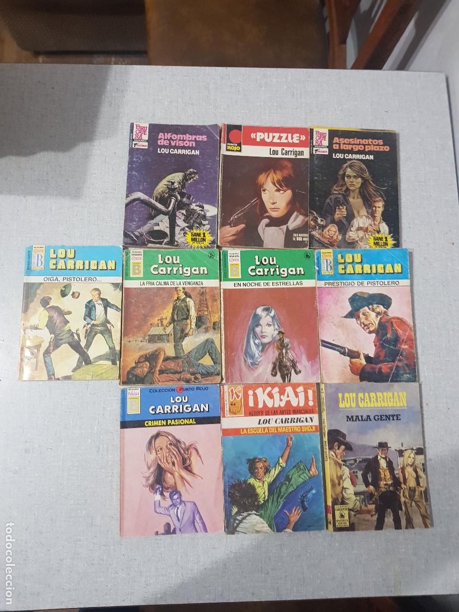 Livros em segunda m&atilde;o: LOU CARRIGAN DIEZ NOVELAS