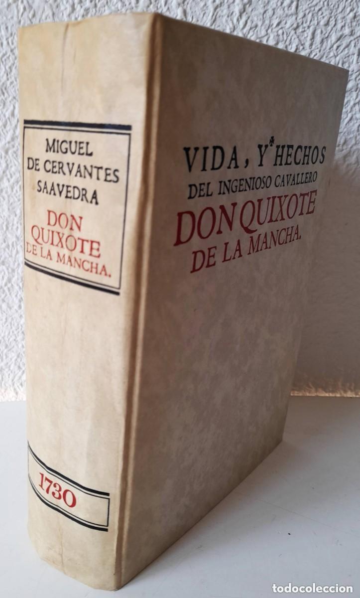 Libros de segunda mano: Vida Hechos Quijote de la Mancha Cervantes Facs&iacute;mil de la Edici&oacute;n de 1730 Ed. Urbi&oacute;n 1984