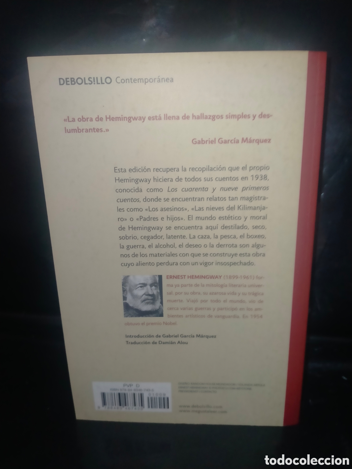 Libros de segunda mano: ERNEST HEMINGWAY. CUENTOS .DEBOLSILLO - Foto 4