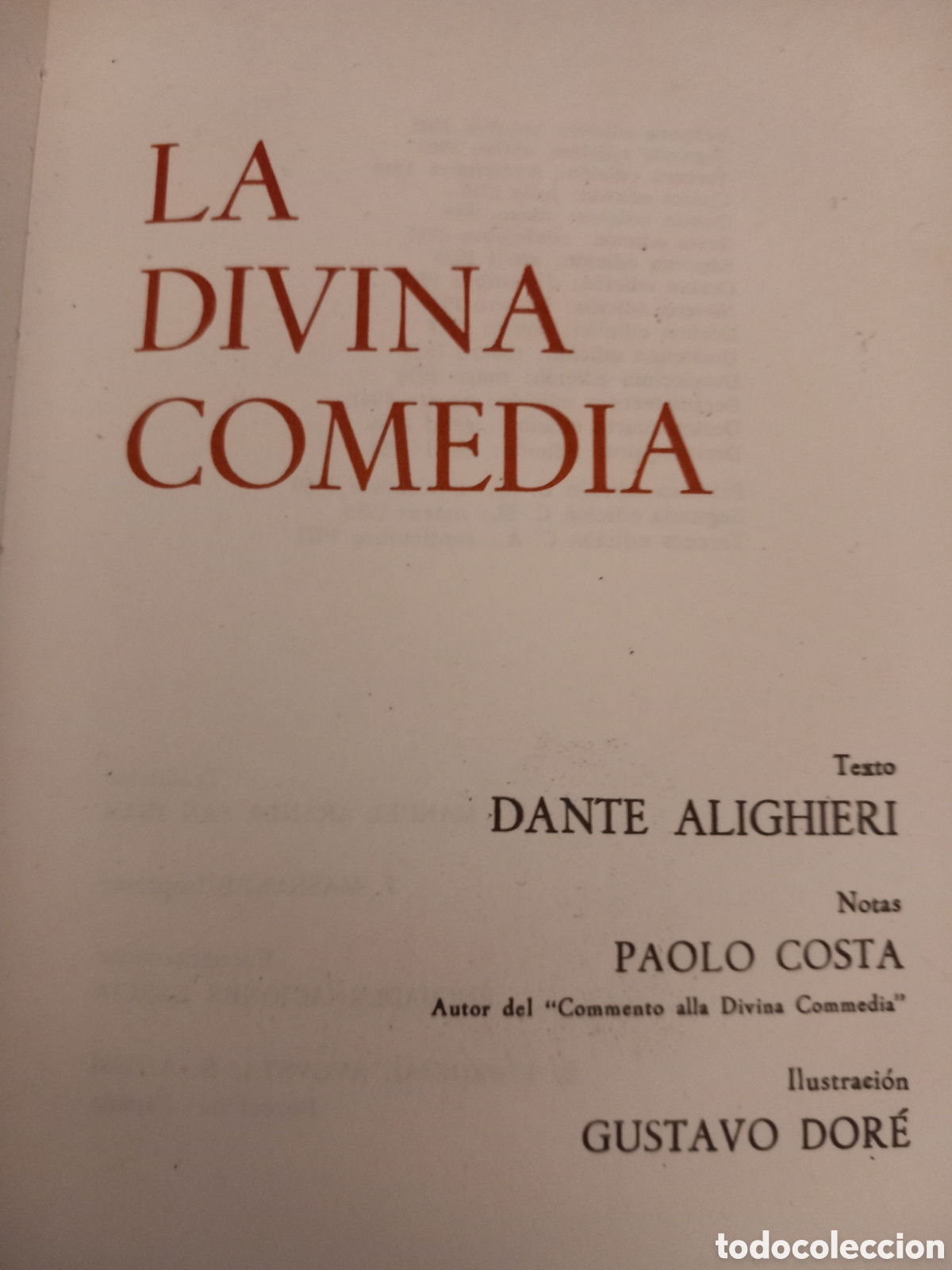 Libros de segunda mano: La Divina Comedia. Dante Alighieri - Foto 2