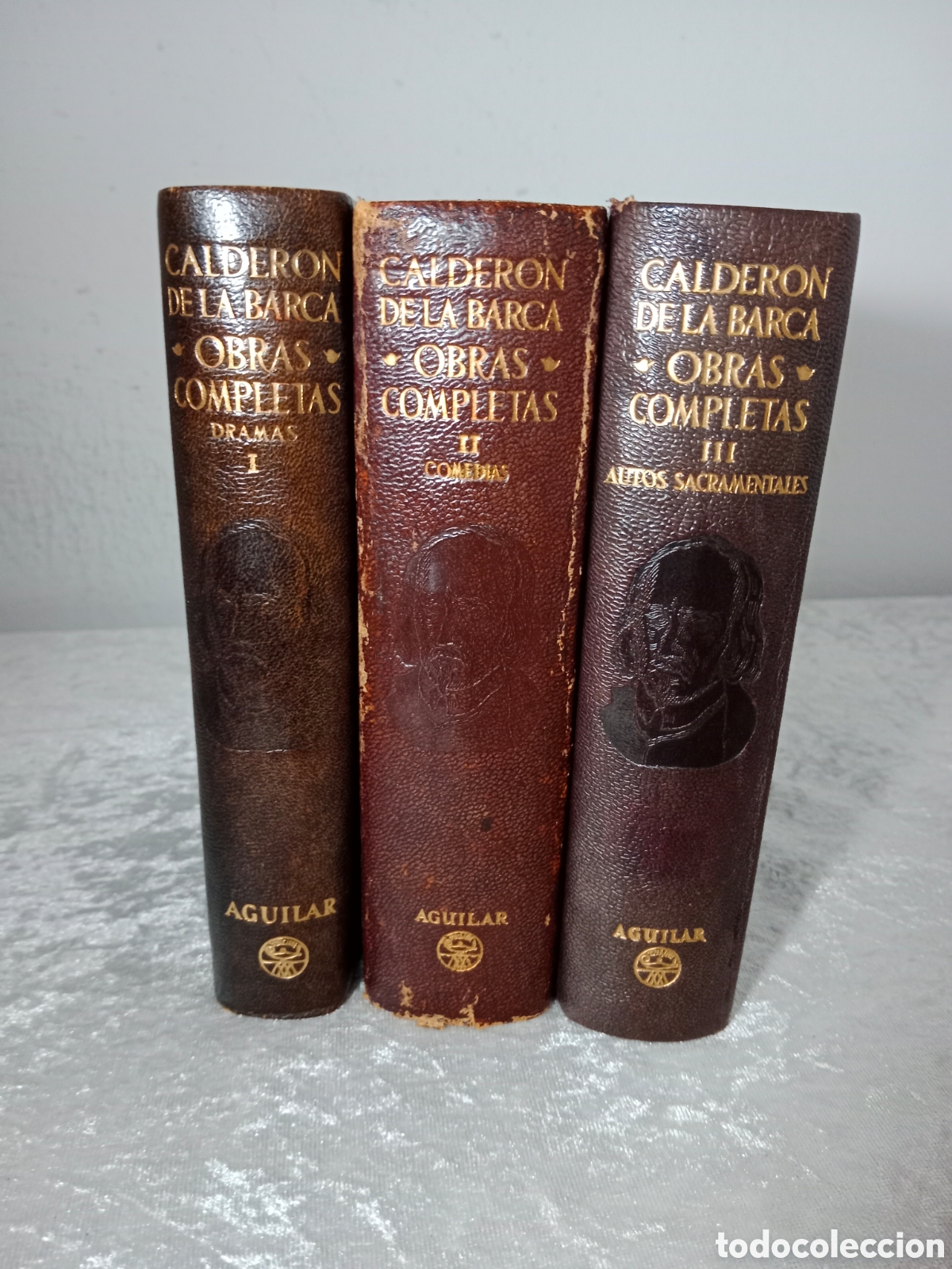 Libros de segunda mano: CALDER&Oacute;N DE LA BARCA, OBRAS COMPLETAS, I+II+III, COMPLETA, AGUILAR