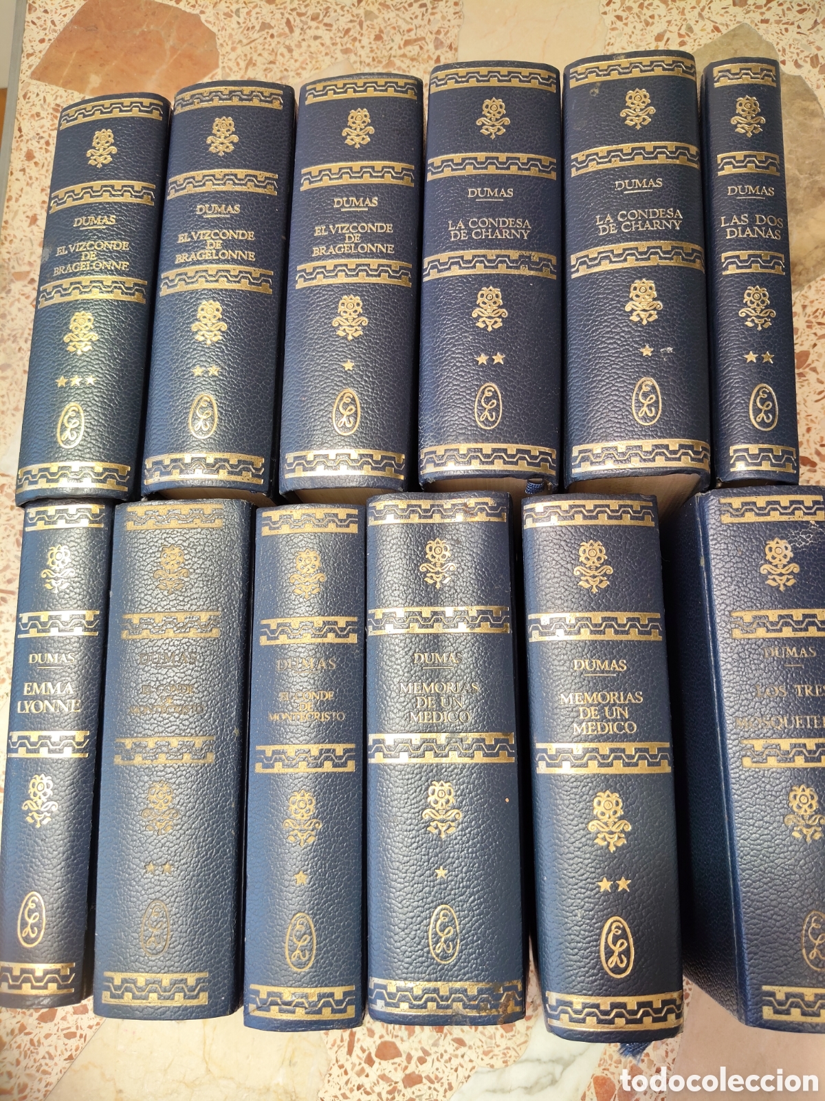 Second hand books: Lote de 12 Tomos varios t&iacute;tulos Alejandro Dumas