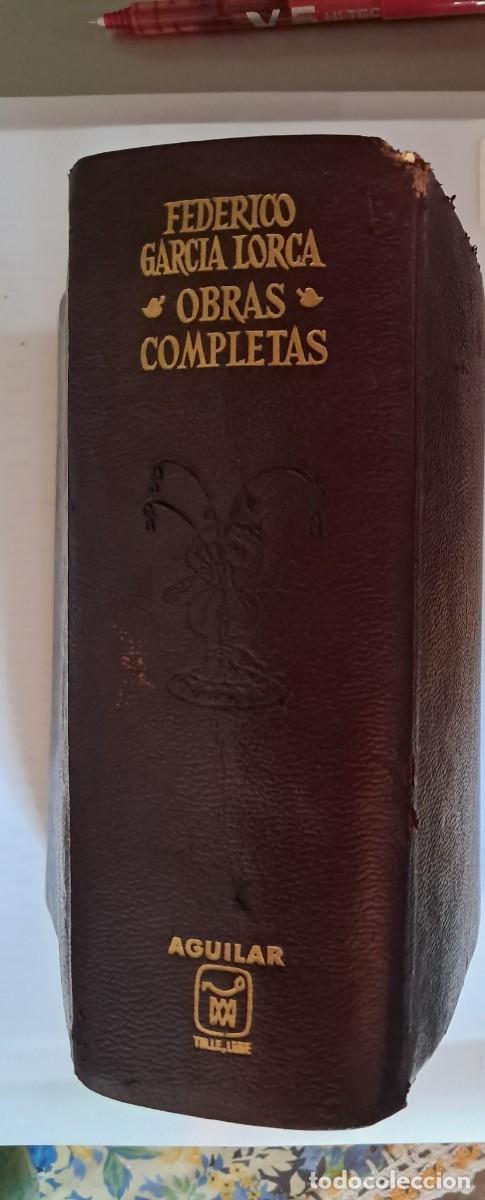 Libros de segunda mano: OBRAS COMPLETAS de Federico Garcia Lorca ed.AGUILAR 1966 Leather cover