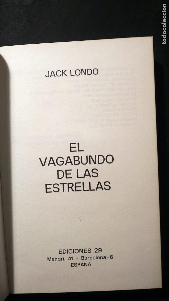 Libros de segunda mano: EL VAGABUNDO DE LAS ESTRELLAS -JACK LONDON (1era EDICI&Oacute;N) - Foto 3