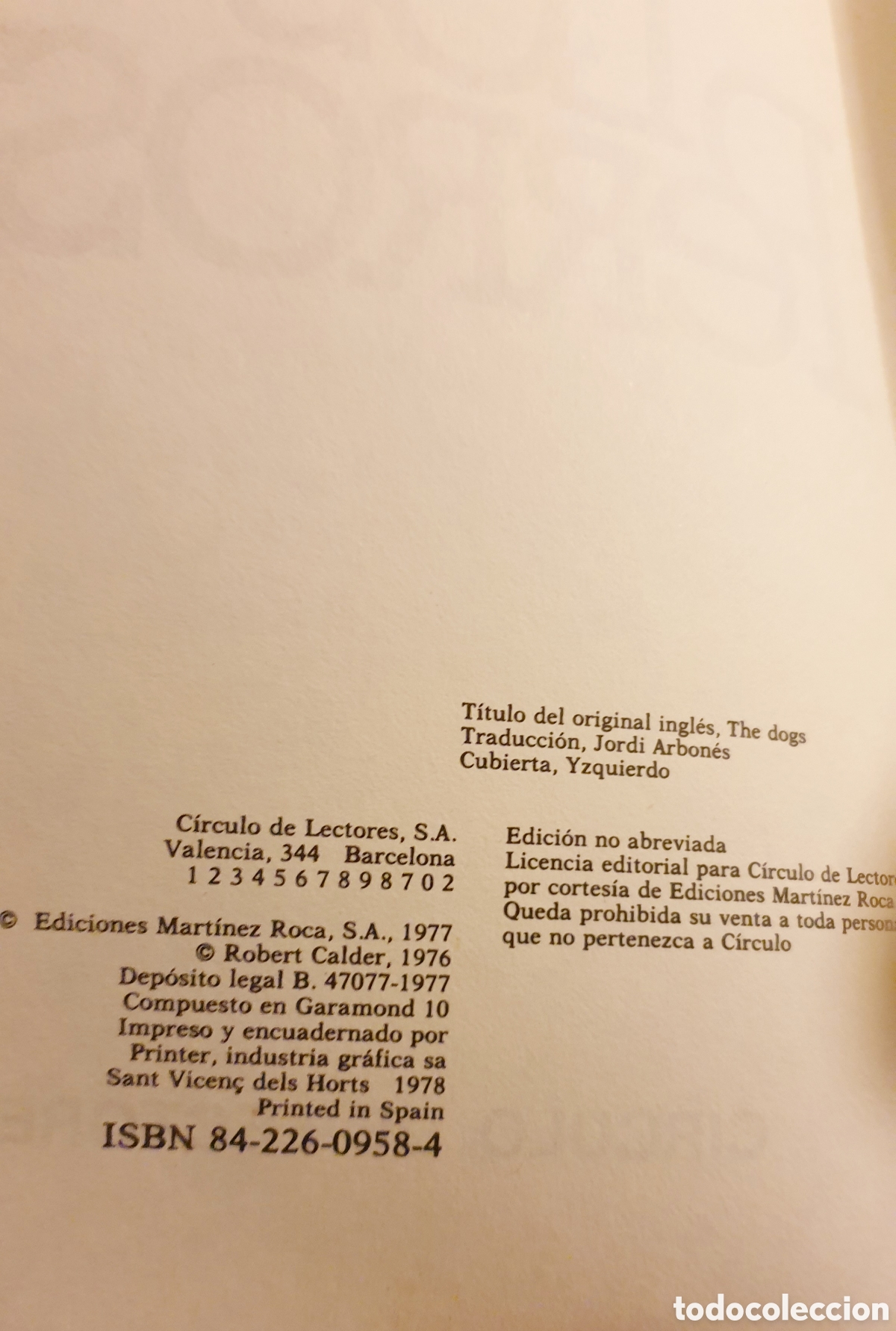 Libros de segunda mano: Los perros, de Robert Caulder - Foto 3