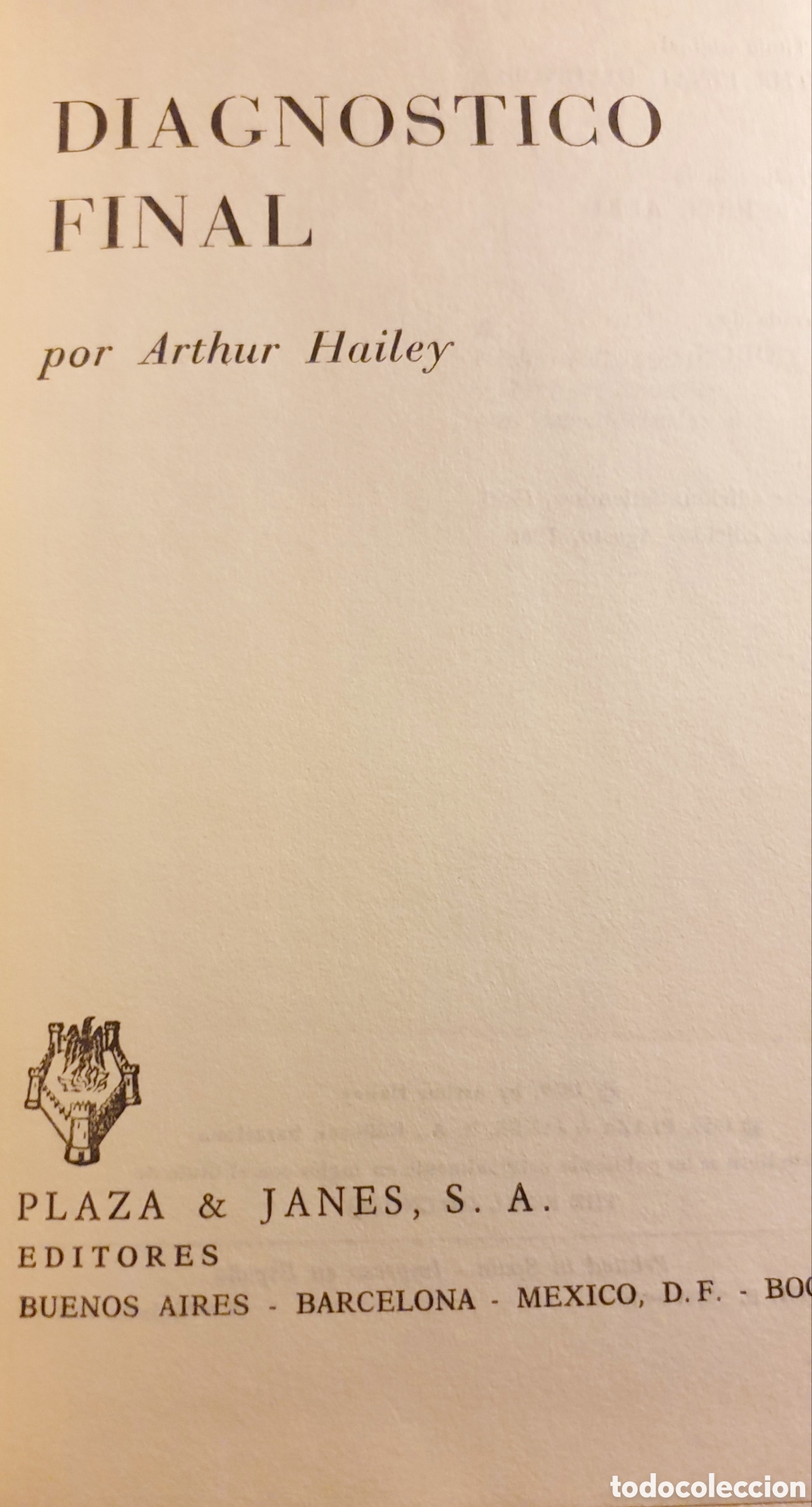 Libros de segunda mano: Diagn&oacute;stico final, de Arthur Hailey - Foto 5