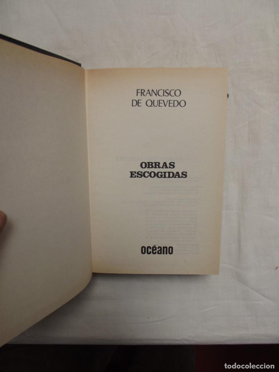 Libros de segunda mano: OBRAS ESCOGIDAS DE FRANCISCO DE QUEVEDO - Foto 1