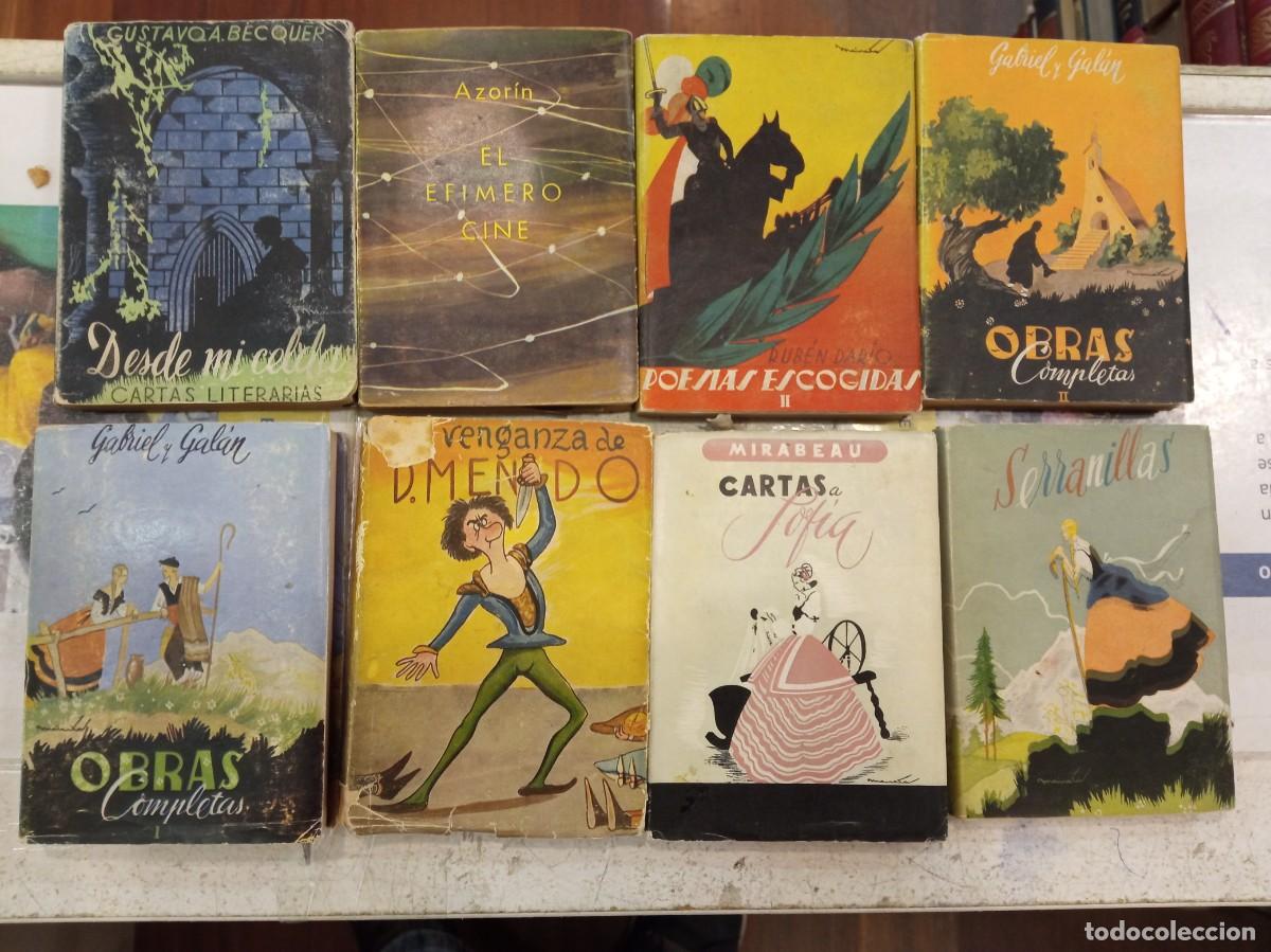 Libros de segunda mano: LOTE 25 LIBROS COLECCI&Oacute;N M&Aacute;S ALL&Aacute; VERLAINE, GABRIEL Y GAL&Aacute;N, B&Eacute;CQUER, MAUPASSANT...