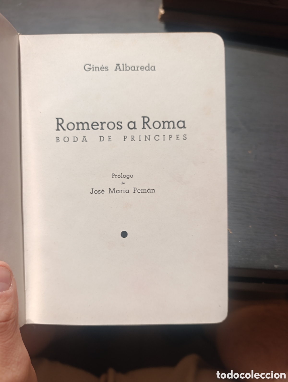 Libros de segunda mano: Gin&eacute;s Albareda Romeros a Roma BODA DE PRINCIPES