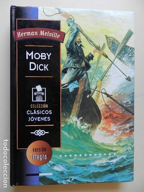 Libros de segunda mano: Moby Dick Herman Melville Colecci&oacute;n Clasicos j&oacute;venes PRICA Versi&oacute;n &iacute;ntegra ilustrada a&ntilde;o 1995