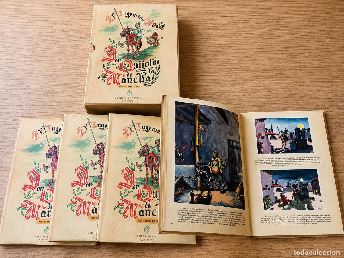 Libros de segunda mano: Don Quijote de la Mancha Archivo de Arte Barcelona Colecci&oacute;n Completa Ilustrada Vintage