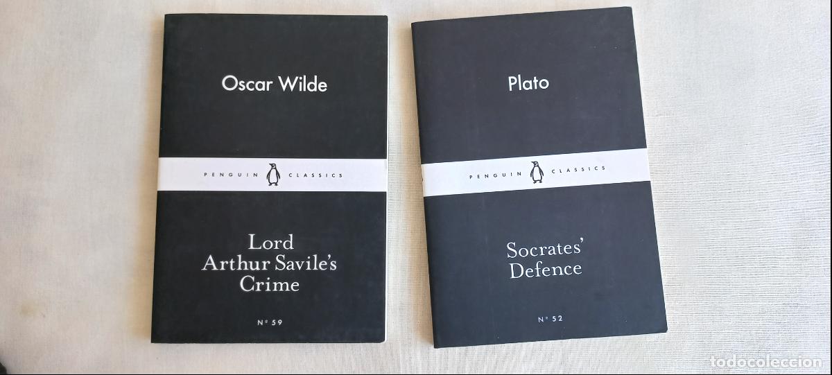 Libros de segunda mano: Plato (Plat&oacute;n): Socrates Defence. Oscar Wilde: Lord Arthur Savile's Crime. Penguin Classics n&ordm; 52-59