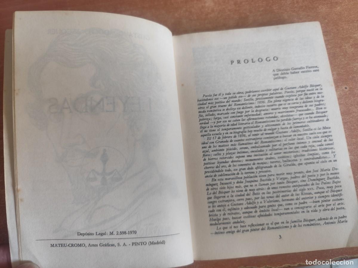 Libros de segunda mano: Leyendas y Narraciones Gustavo A. Becquer Editorial Libra 1970 - Foto 4