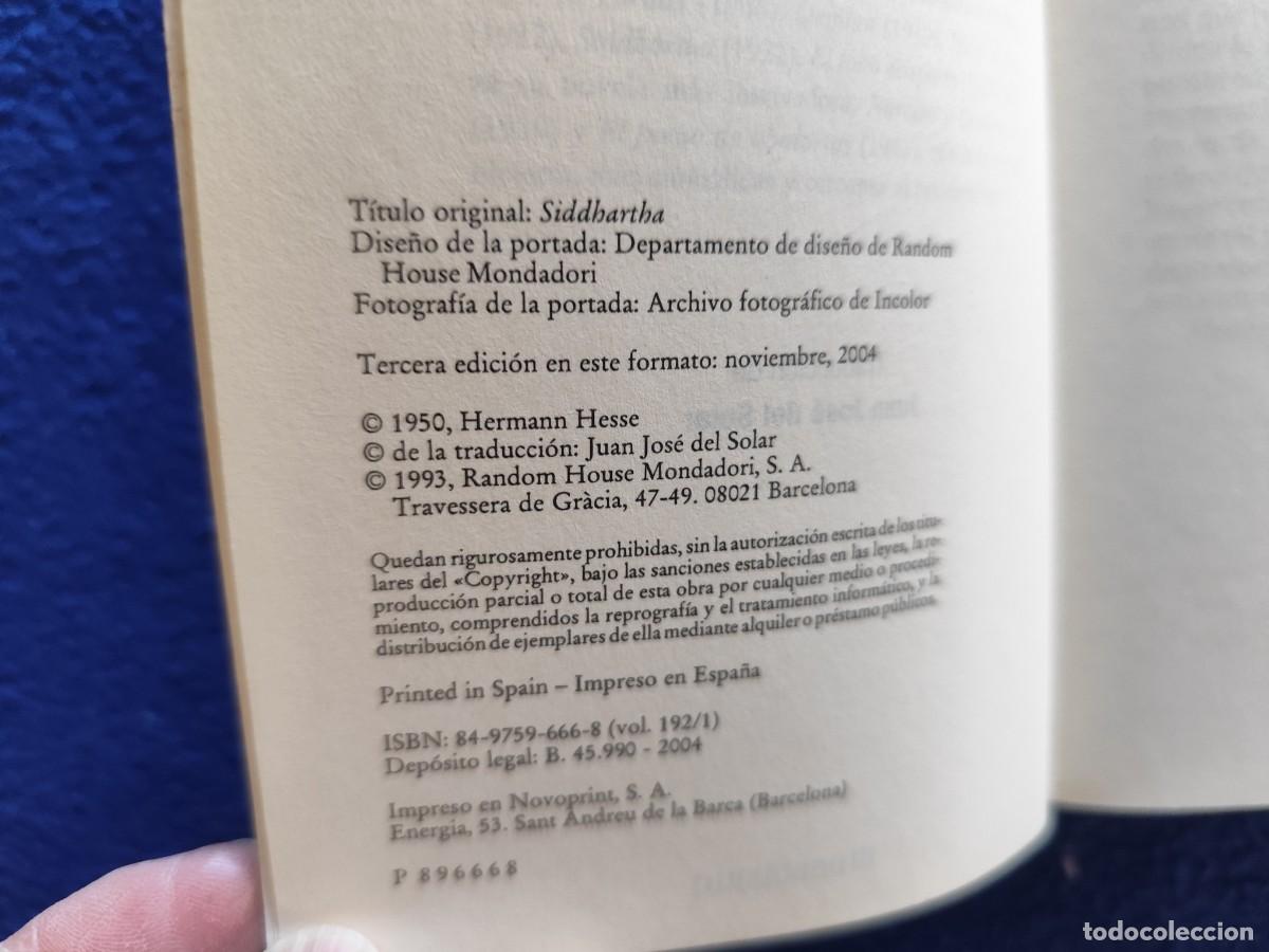 Libros de segunda mano: Siddhartha Hermann Hesse Ed Random House 2004 - Foto 6