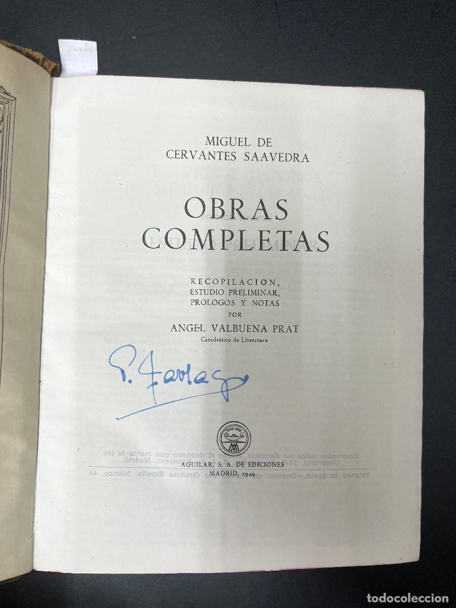 Libros de segunda mano: Obras Completas I. Miguel de Cervantes Saavedra - Foto 2