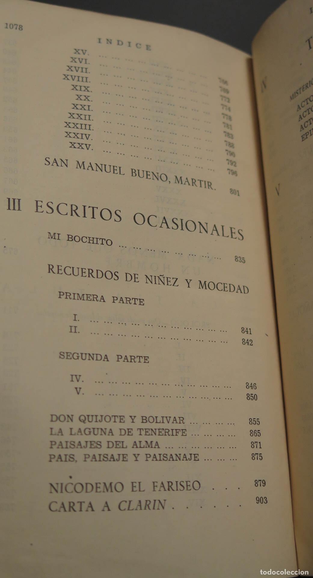 Libros de segunda mano: Obras Selectas - Miguel de Unamuno - Editorial Pl&eacute;yade - Foto 8
