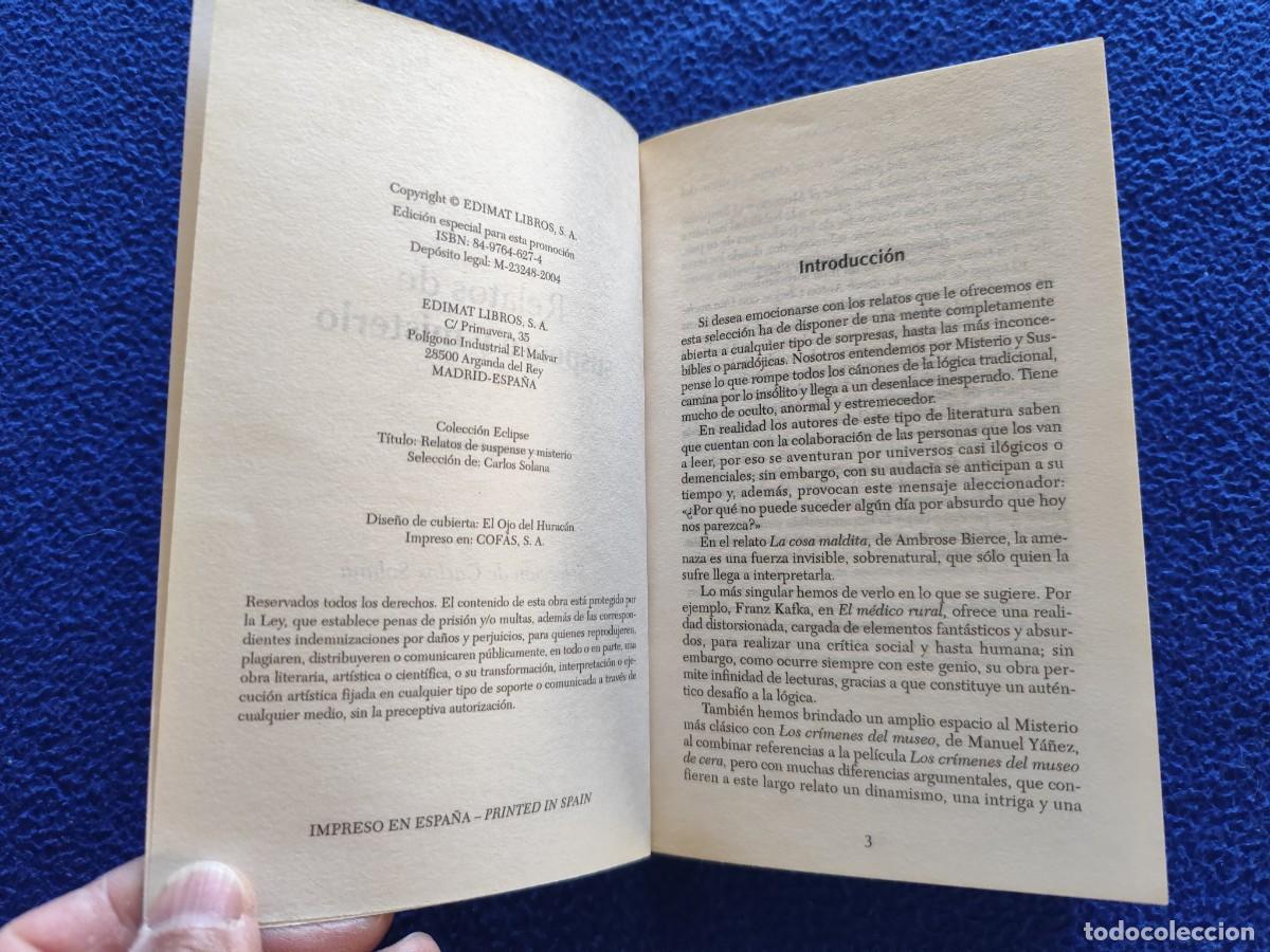 Libros de segunda mano: Relatos de Suspense y Misterio VV.AA. Edimat Libros 2004 - Foto 6