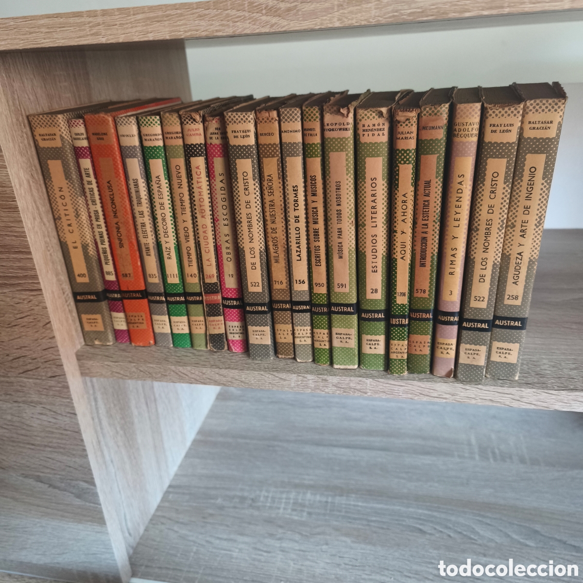 Libros de segunda mano: Colecci&oacute;n de 21 libros de bolsillo Austral