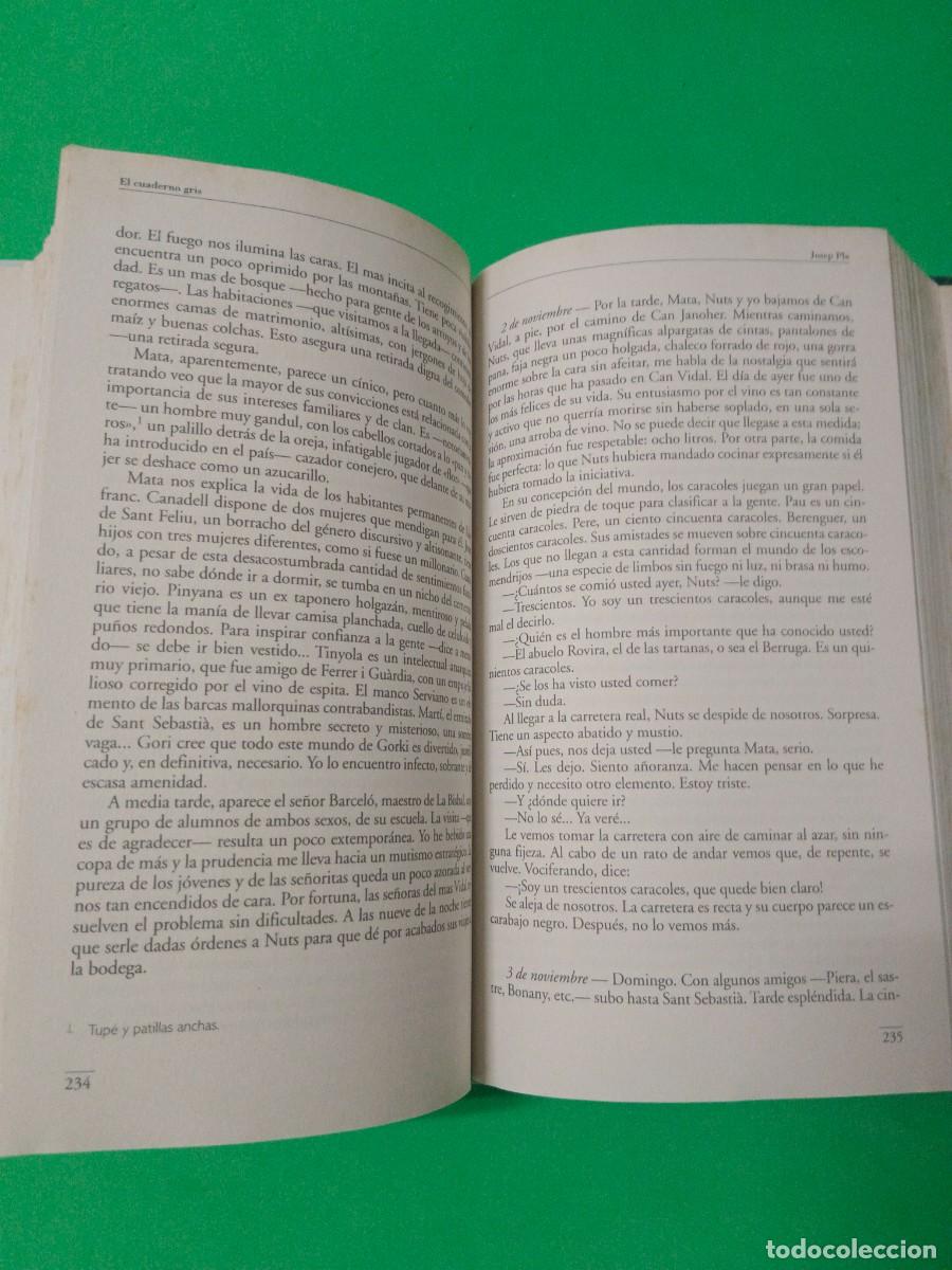 Libros de segunda mano: EL CUADERNO GRIS JOSEP PLA - Foto 8