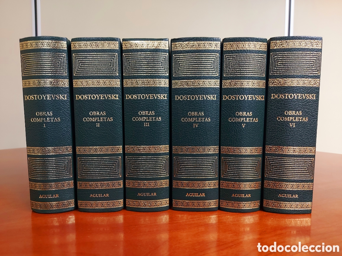 Libros de segunda mano: Dostoyevski, Obras completas. 6 tomos (completa). Aguilar, 2003-2004.