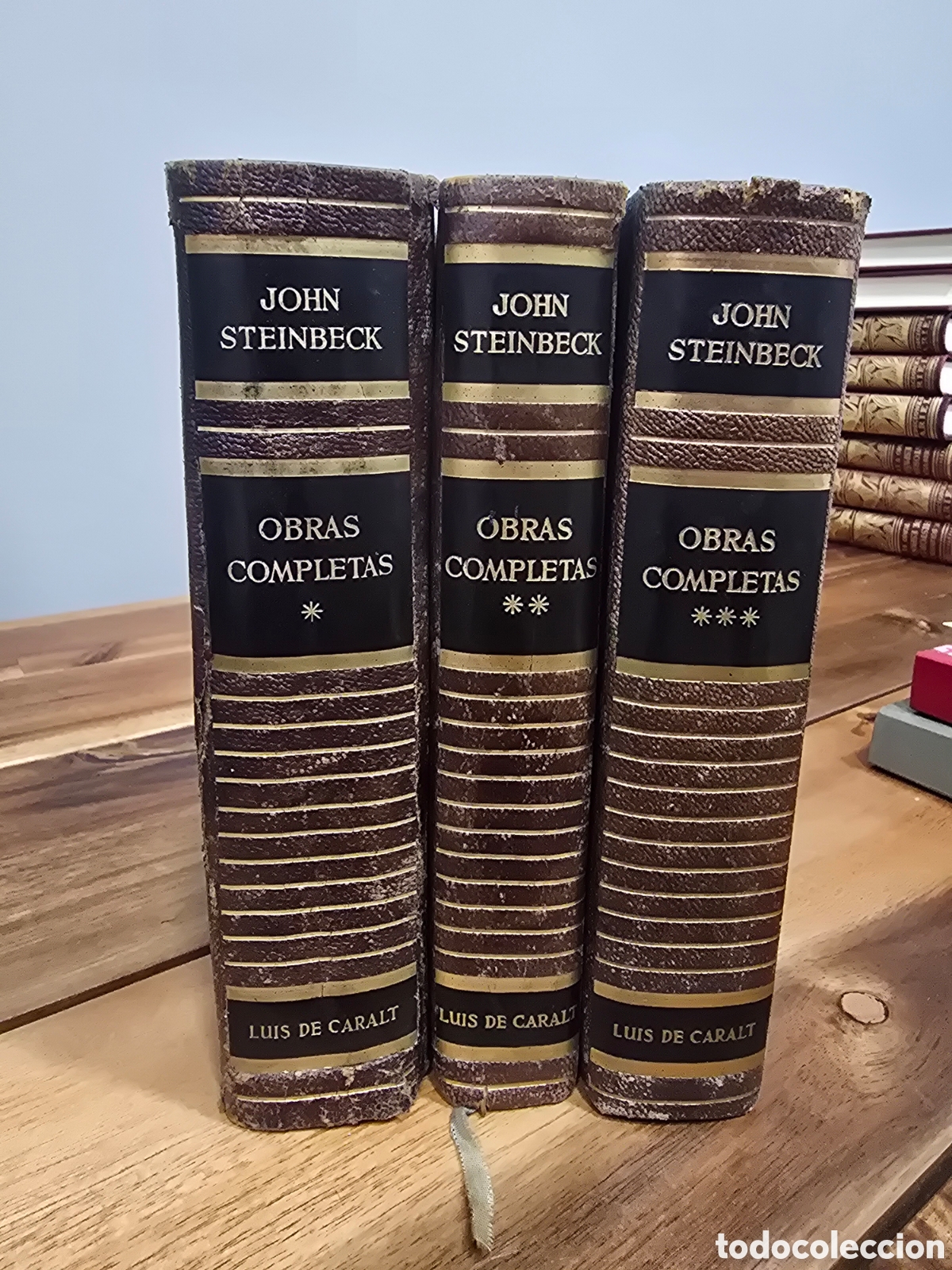 Libros de segunda mano: OBRAS COMPLETAS John Steinbeck 3 tomos LUIS DE CARALT EDITOR Ilustraciones Lorenzo Go&ntilde;i