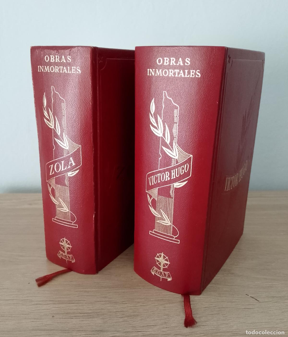 Libros de segunda mano: Obras inmortales. Zola y Victor Hugo. Edaf.