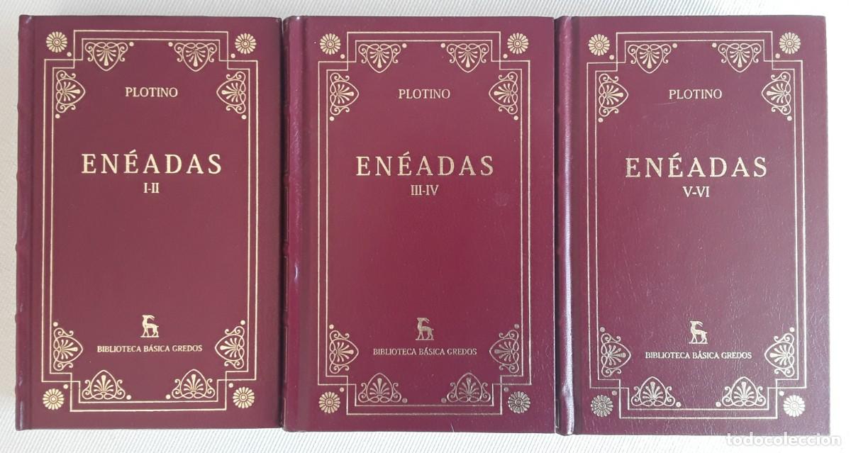 Libros de segunda mano: EN&Eacute;ADAS. PLOTINO. TRES TOMOS. BIBLIOTECA CL&Aacute;SICA GREDOS.