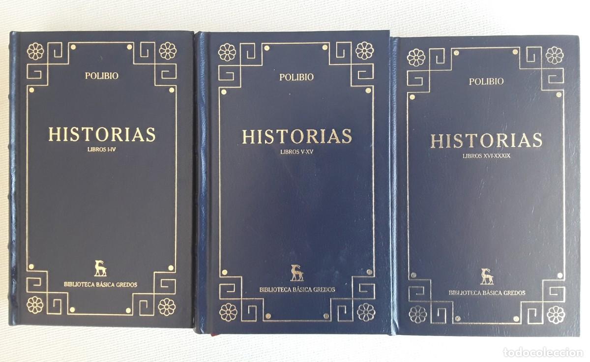 Libros de segunda mano: HISTORIAS. POLIBIO. TRES TOMOS. BIBLIOTECA CL&Aacute;SICA GREDOS.